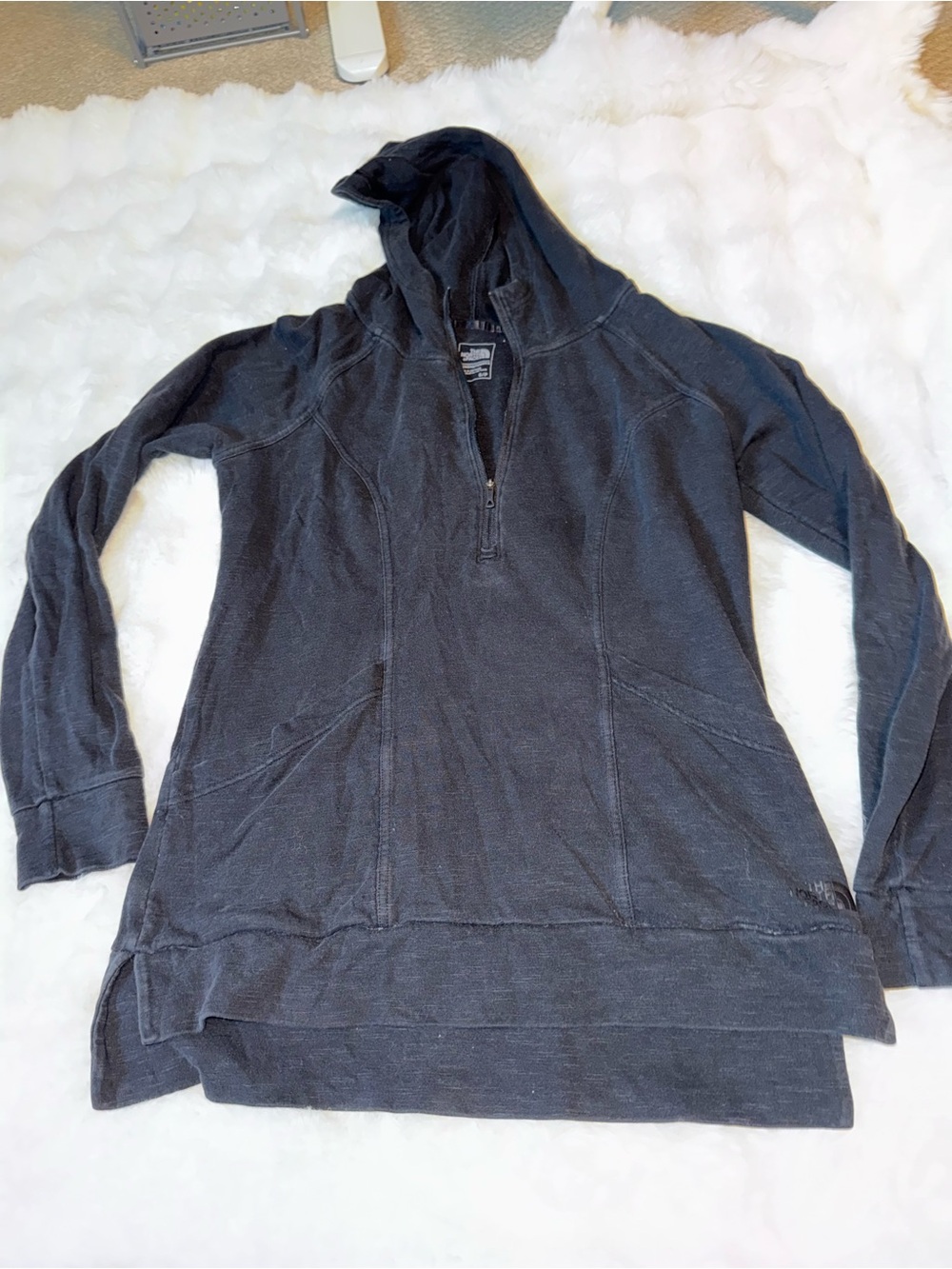 The North Face Men’s Black Half-Zip Hooded Sweater